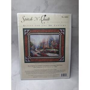 Candamar Stitch 'N Quilt Beyond Spring Gate Embellish Cross Stitch Quilt Pattern